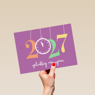 Nieuwjaar 2027 Gelukkig nieuwjaar