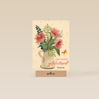 watercolor bloemen in vaas
