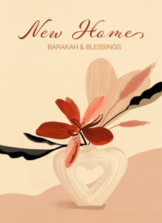 Nieuwe woning kaart Barakah and blessings