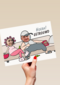 Pas getrouwd kaart couch potatoes