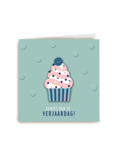 verjaardag kaart vrouw stijlvol geniet van je verjaardag