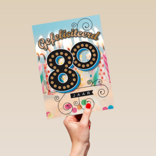 leeftijd tachtig gefeliciteerd