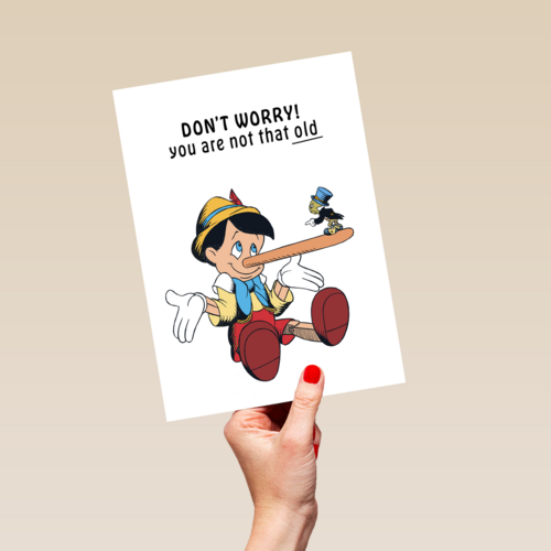 Verjaardagskaart Pinocchio