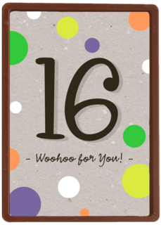 Verjaardagskaart 16 tiener jongen woohoo for you