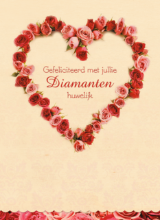 rozen krans in hartvorm