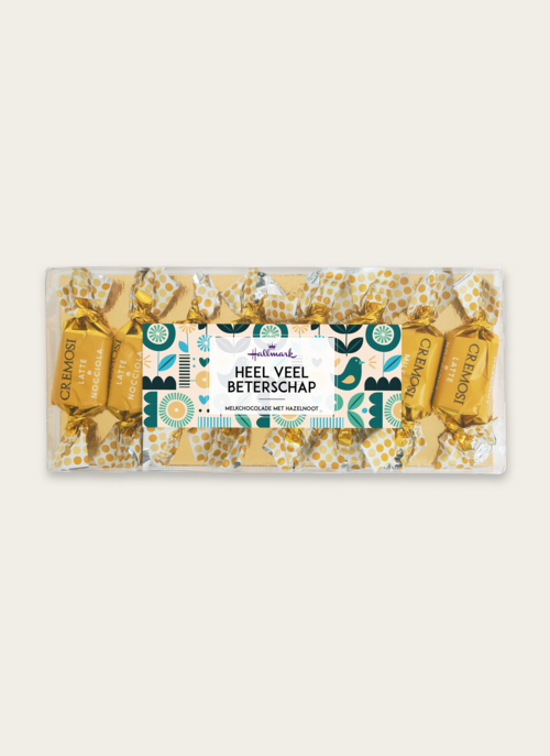 Melkchocolade Hazelnoot Bonbons Heel Veel Beterschap | Hallmark Cadeau Chocolade |