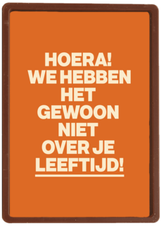 verjaardag kaart vrouw niet over je leeftijd