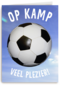 Op kamp kaart met voetbal veel plezier