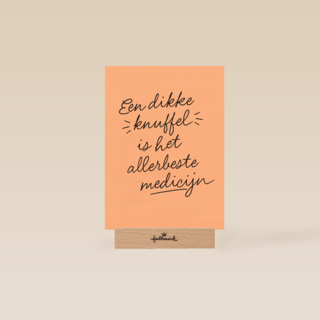 Beterschapskaart Een dikke knuffel is het allerbeste medicijn