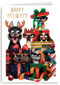 Kerstkaart Folio cats and dogs
