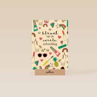 back to school straal of je eerste schooldag