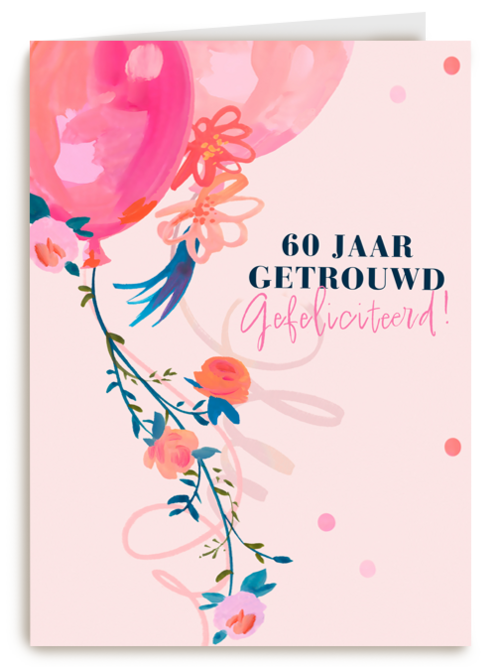60 jaar getrouwd gefeliciteerd ballonnen