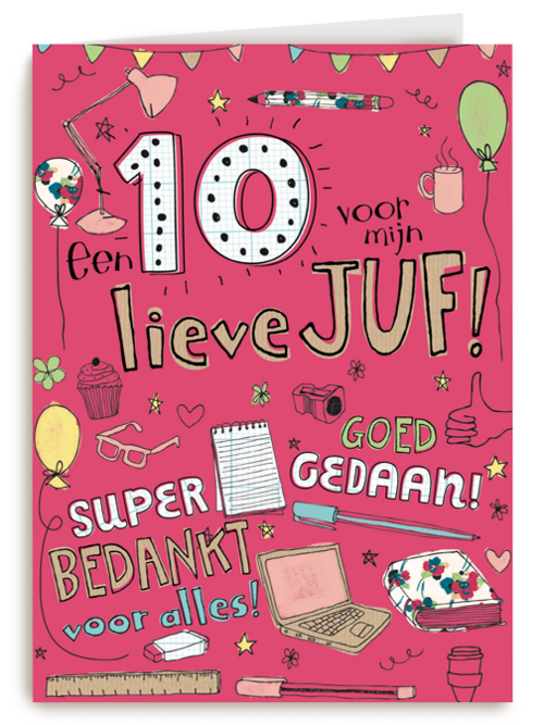 Bedankt juf school
