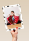 fotokaart met kerstsokken