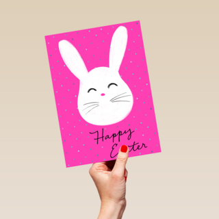 Pasen kaart Paashaas Happy Easter