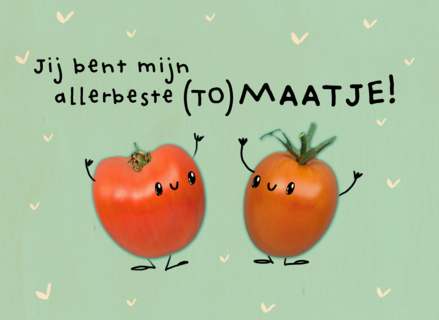 vriendschap kaart klassiek jij bent mijn allerbeste tomaatje