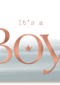 its a boy with metallic text