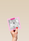 fotokaart roze fotokader
