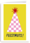 Verjaardagskaart Feestmuts