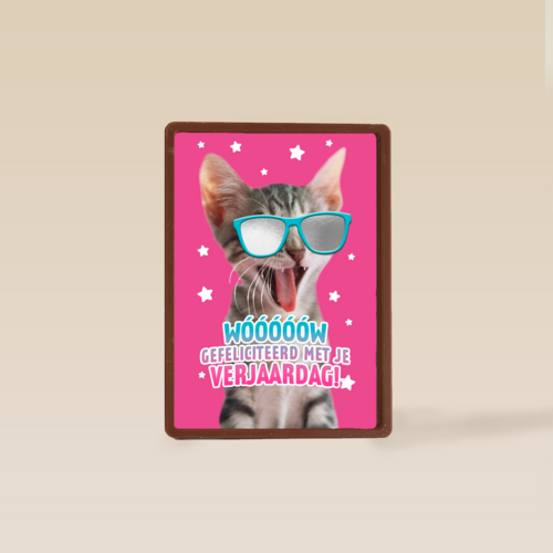 gefeliciteerd van deze coole kat