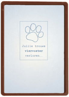 dierenpootje viervoeter verloren