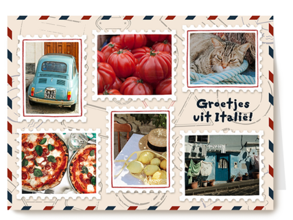 Groeten uit postkaart collage