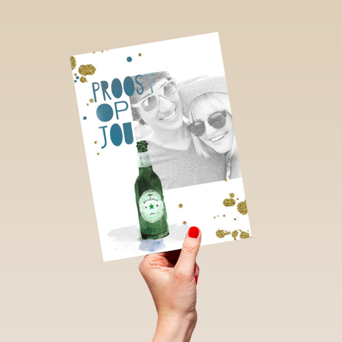 fotokaart proost op jou