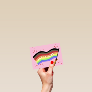 Happy Pride waving flag