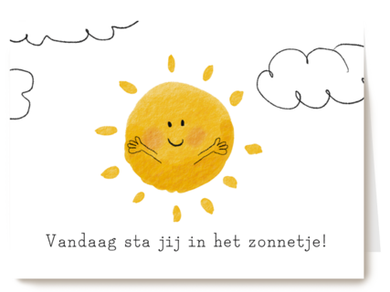 zomaar kaart in het zonnetje