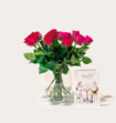 Brievenbusbloemen Rozen Paars