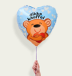 Ballon Hart Dikke Knuffel Blauw