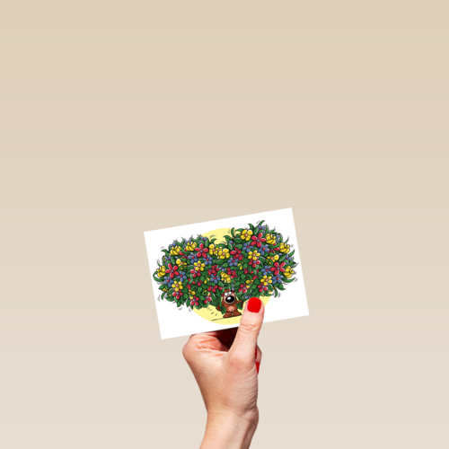 funny mail blanco bos bloemen