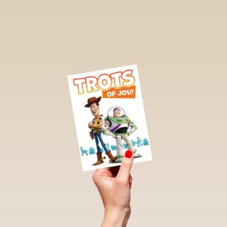 Toy Story kaart trots op jou