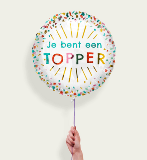 Ballon Je Bent Een Topper Multi Eco