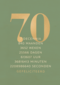 Verjaardagskaart 70 groen gouden letters