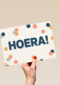 Hoera met confetti