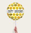 Ballon Happy Birthday Smiley Emoji Multi