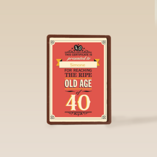 jarig veertig age