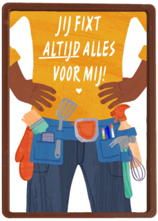 vaderdag kaart klusjesman