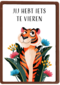 Verjaardagskaart Jij hebt iets te vieren tijger Folio