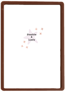 Sterkekaart sterkte en liefde