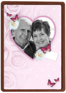 x jaar getrouwd in een hart met vlinders