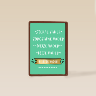 vaderdag kaart liefste vader