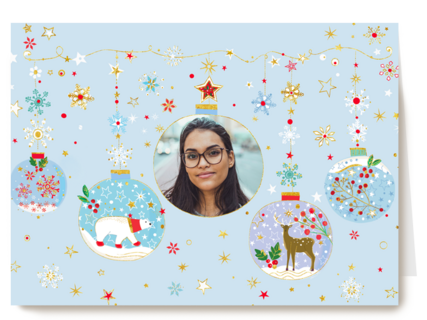 Turnowsky Fotokaart Kerstbal