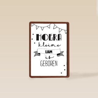 hoera jullie kleine is geboren