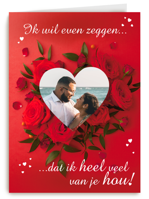 Hou heel veel van jou fotokaart