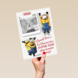 het leven zou saai zijn zonder minions kaart