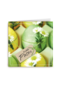 groene paaskaart met paaseieren en kleine witte bloemen fijne pasen