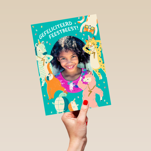 Gefeliciteerd Feestbeest 7 jaar