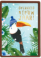 nieuwjaarskaart gelukkig nieuwjaar toekan